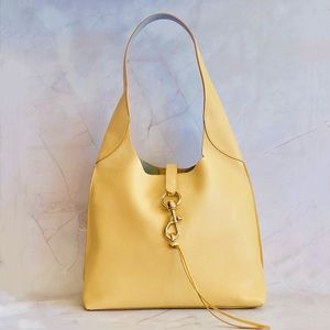 NWT Rebecca Minkoff Megan Leather Hobo Bag in Butterfly Yellow